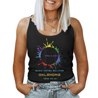 Total Solar Eclipse 2024 Oklahoma Family Matching Women Tank Top - Monsterry UK