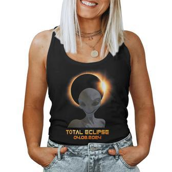 Total Solar Eclipse April 8 2024 Alien Ufo Boy Girl Women Tank Top - Thegiftio UK