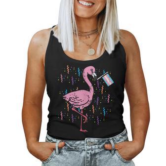 Transgender Flag Flamingo Lgbt Trans Pride Stuff Animal Women Tank Top - Monsterry CA