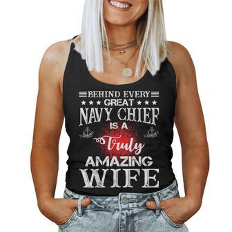 A Truly Amazing Wife Navy Chief Women Tank Top - Monsterry DE