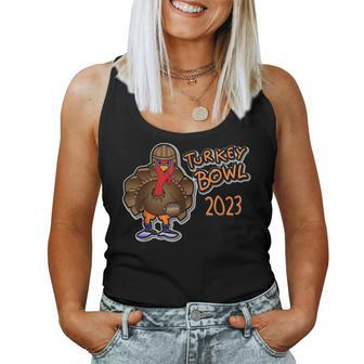Turkey Bowl 2023 Thanksgiving Day Football Game Women Tank Top - Seseable