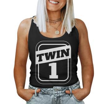 Twin 1 Twin 2 Twins Boys Twins Girls Matching Women Tank Top - Monsterry DE