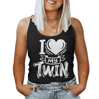 Twins Twin Brother Sister I Love My Twin Women Tank Top - Monsterry DE