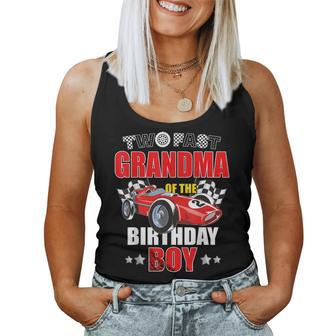 Two Fast Birthday Racing Car Grandma Of The Birthday Boy Women Tank Top - Monsterry