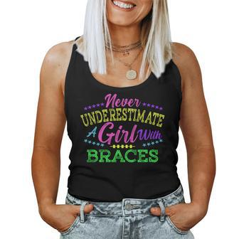 Never Underestimate A Girl With Braces Women Tank Top - Seseable
