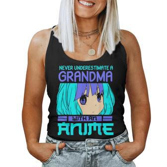 Never Underestimate A Grandma With An Anime Women Tank Top | Mazezy
