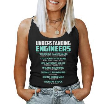 Understanding Engineers Mechanical Sarcastic Engineering Women Tank Top - Monsterry