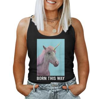 Unicorn Born This Way Stay Weird Cool Horse Classic Women Tank Top - Monsterry DE