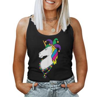 Unicorn Mardi Gras Magical Street Parade Women Tank Top - Monsterry