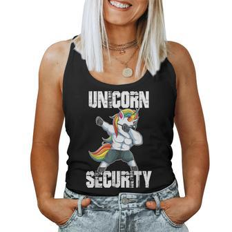 Unicorn Security Dad Mom Daughter Adult Unicorn Costume Women Tank Top - Monsterry AU