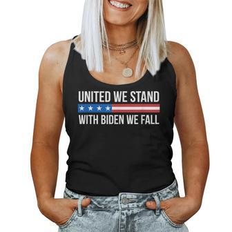 United We Stand With Biden We Fall Women Tank Top - Monsterry DE