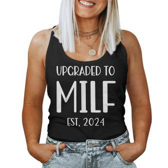 Upgraded To Milf Est 2024 Soon To Be Mom Womens Women Tank Top - Monsterry AU