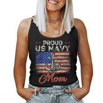 Us Na Vy Proud Mother Proud Us Na Vy For Mom Veteran Day Women Tank Top - Seseable