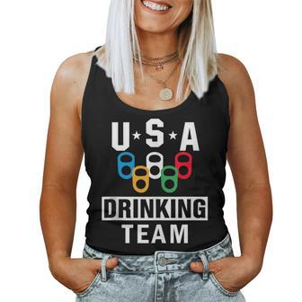 Usa Drinking Team Beer Party Women Tank Top - Monsterry