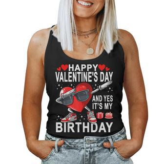 Valentine Birthday Girls Born On Valentines Day Women Tank Top | Mazezy