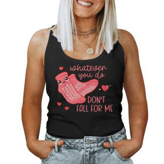 Valentine Whatever You Do Don't Fall For Me Rn Pct Cna Nurse Women Tank Top | Mazezy AU
