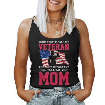 Veteran Mom Usa Veterans Day Us Army Veteran Mother's Day Women Tank Top - Monsterry CA