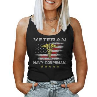 Veteran Proud Navy Corpsman Us Navy For Men Women Veteran Women Tank Top - Monsterry AU