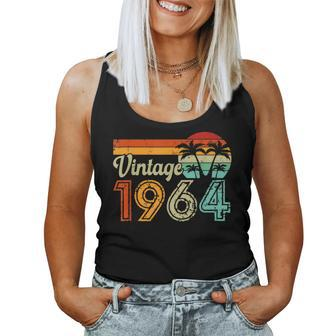 Vintage 1964 60Th Birthday 60 Year Old Retro Women Tank Top - Monsterry