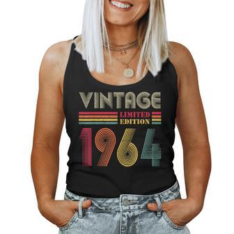 Vintage 1964 60Th Birthday 60 Years Old Women Tank Top - Monsterry AU