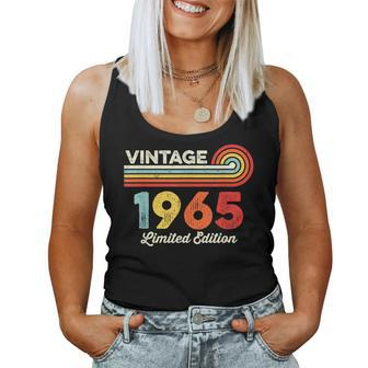 Vintage 1965 Birthday Limited Edition Born In 1965 Women Tank Top - Thegiftio UK