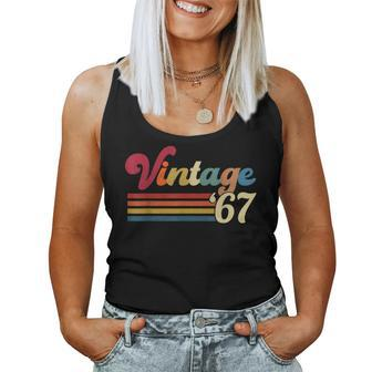 Vintage 1967 Retro 55'S 55Th For B-Day Women Tank Top - Monsterry AU