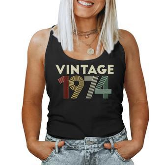 Vintage 1974 47Th Birthday For 47 Year Old Women Tank Top - Monsterry DE