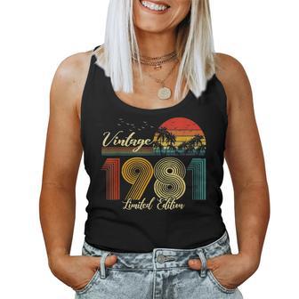 Vintage 1981 Limited Edition 39 Birthday Women Tank Top - Monsterry CA