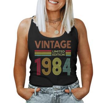 Vintage 1984 40Th Birthday 40 Years Old Women Tank Top - Monsterry DE