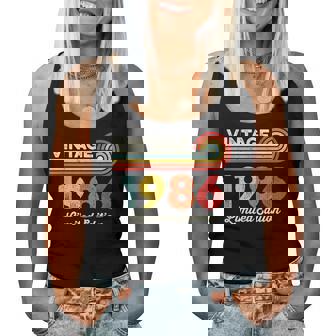 Vintage 1986 Birthday Limited Edition Born In 1986 Women Tank Top - Thegiftio
