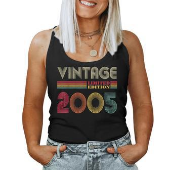 Vintage 2005 19 Years Old Boys And Girls 19Th Birthday Women Tank Top - Monsterry