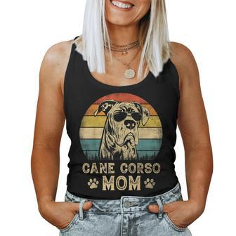 Vintage Cane Corso Mom Dog Lovers Mother's Day Women Tank Top - Thegiftio UK