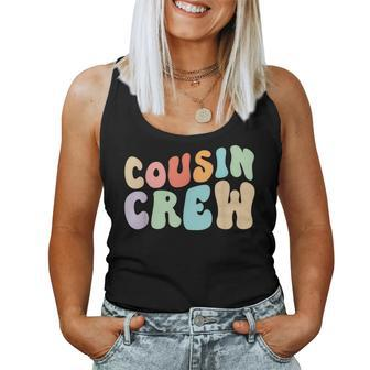 Vintage Cousin Crew Groovy Retro Family Matching Cool Women Tank Top - Monsterry UK