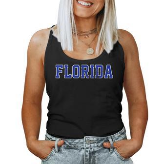 Vintage Florida Florida Orange Retro Worn Fl Women Tank Top - Seseable
