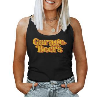 Vintage Garage Beers Beer Drinking Retro Fathers Day Women Tank Top - Monsterry CA