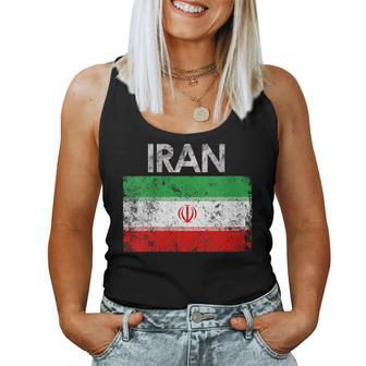 Vintage Iran Iranian Flag Pride Women Tank Top - Monsterry UK