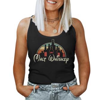 Vintage Malt Whiskey Lover Malt Whiskey Women Tank Top - Monsterry DE