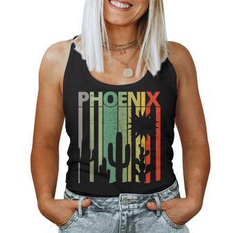 Vintage Phoenix Desert Cactus Phoenix Women Tank Top - Monsterry