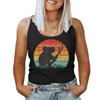 Vintage Retro Koala Liebhaber Mama Papa Junge Mädchen Geburtstagsgeschenk Tank Top Frauen - Geschenkecke