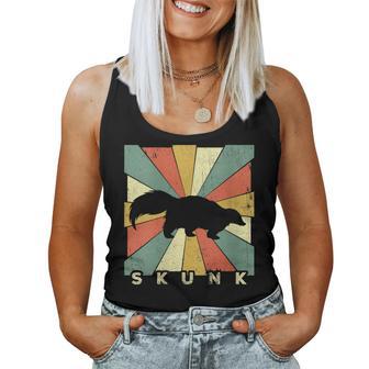 Vintage Skunk Lover Retro Style Animal Women Tank Top - Monsterry AU