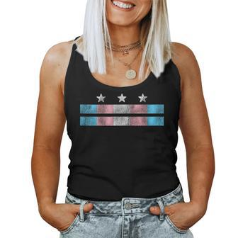 Vintage Transgender Washington Dc Pride Flag Trans Women Women Tank Top - Monsterry