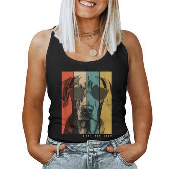 Vintage Weimaraner Hund Mama Papa Kinder Männer Frauen Tank Top Frauen - Geschenkecke