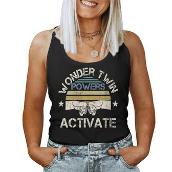 Vintage Wonder Twin Powers Activate Twins Brother Sister Women Tank Top - Monsterry CA