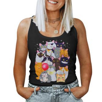 Vintage Y2k Enjoi Cat Gang Cool Cat Mom Cat Dad Kitten Lover Women Tank Top - Monsterry