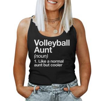 Volleyball Aunt Definition & Sassy Sports Women Tank Top - Monsterry