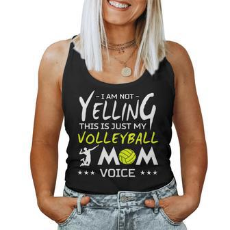 Volleyball Not Yelling This Is Just My Mom Voice Women Tank Top - Monsterry DE