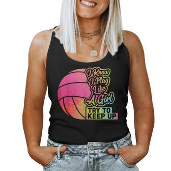 Volleyball Team Play Like A Girl Volleyball Women Tank Top - Monsterry AU