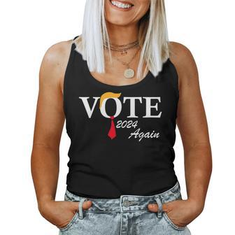 Vote Again Pro President Trump 2024 Trump Women Women Tank Top - Seseable