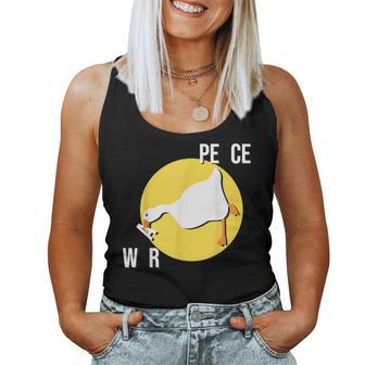 Make War Not Peace Meme Untitled Meme Goose Duck Want Wars Women Tank Top - Monsterry UK