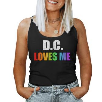Washington DC Gay Pride Lgbt Rainbow Love Dc Lesbian Women Tank Top - Monsterry DE